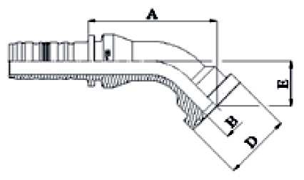 BRIDA 6.000 LBS 45º M83641